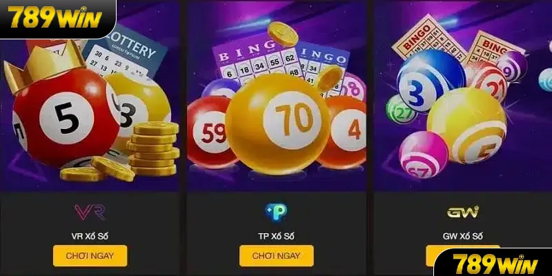 Các sảnh chơi uy tín tại xổ số 789WIN